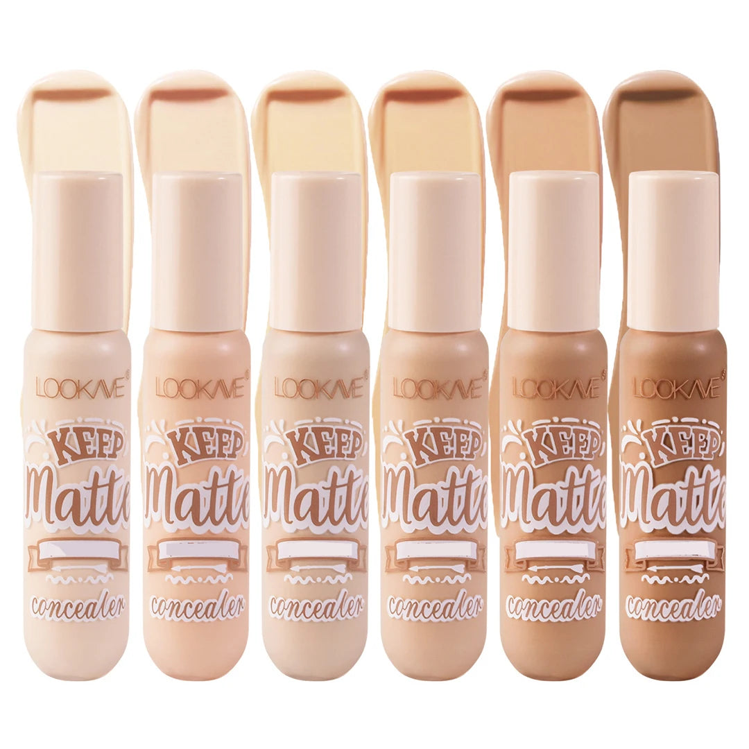 HSF Marketplace liquid concealer stick in six shades, moisturizing full coverage cream makeup for acne and dark circles, natural matte finish