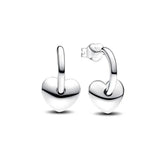 925 silver butterfly square heart-shaped earrings for women, delicate jewelry gift design