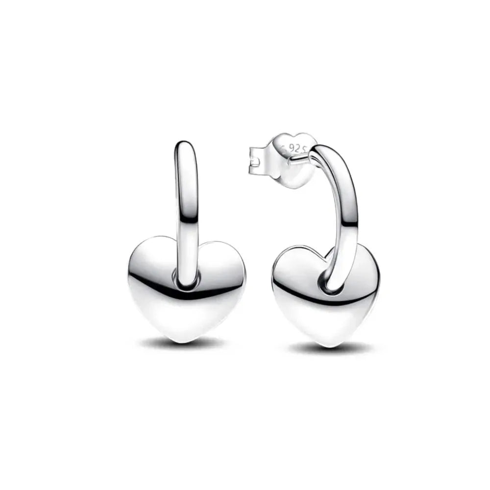 925 silver butterfly square heart-shaped earrings for women, delicate jewelry gift design