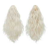 Cute curly ponytail extension with clip design, easy-to-wear synthetic hairpiece for everyday styling