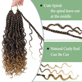 Goddess Box Braids Crochet Hair With Curly Ends 10 Inch Bohomian Box Braids Crochet Braids Synthetic Braiding Hair Extensions