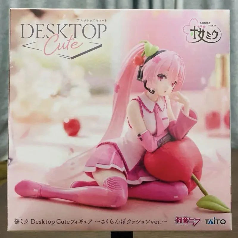 TAiTO Hatsune Miku Cherry Pillow Ver. PVC anime figure, 13cm collectible desktop model toy
