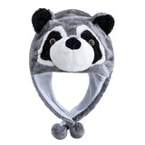 Women's plush 3D animal style winter hat, funny decorative couple cap by HSF Marketplace
