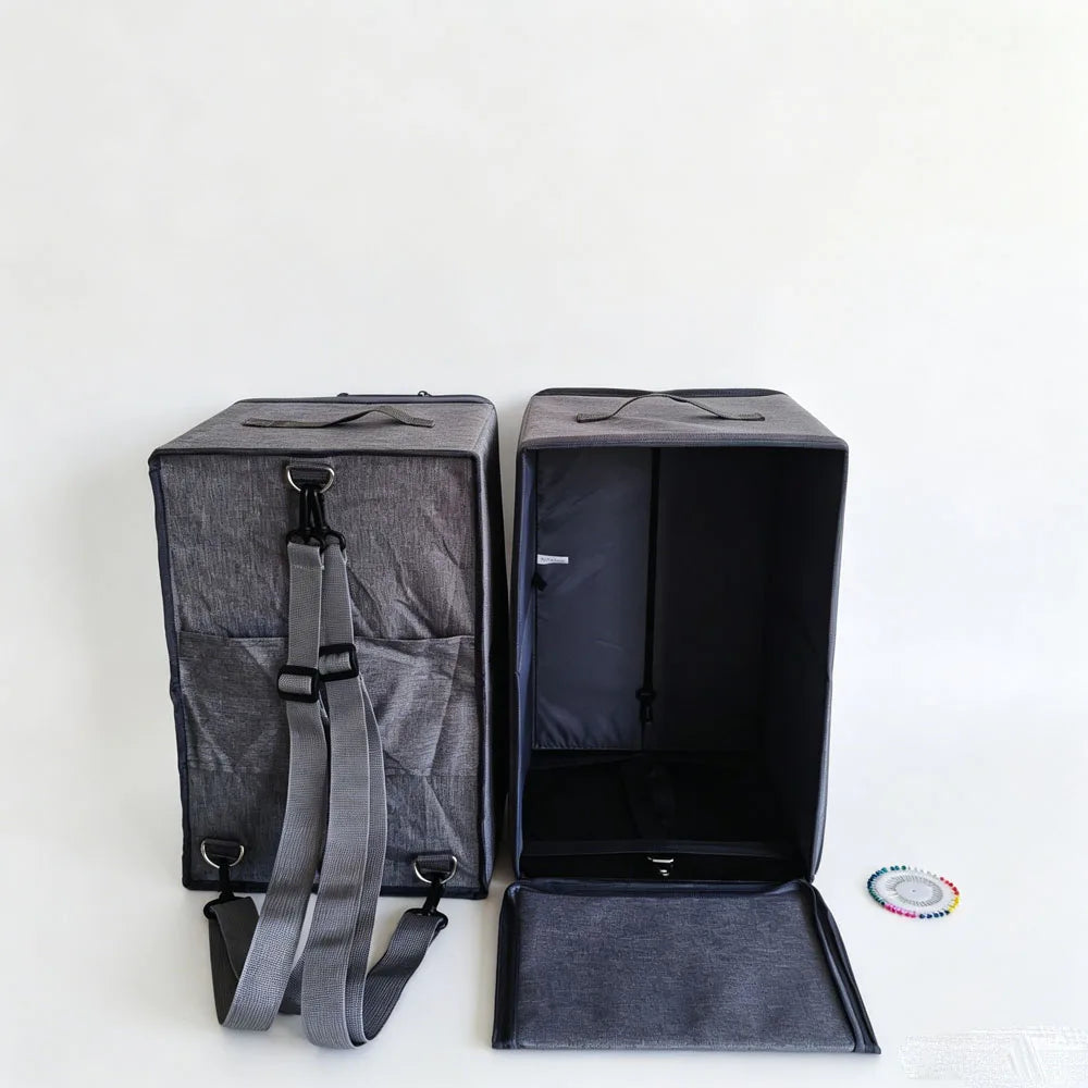 Dust-proof wig display box for safe hair storage and travel by HSF Marketplace