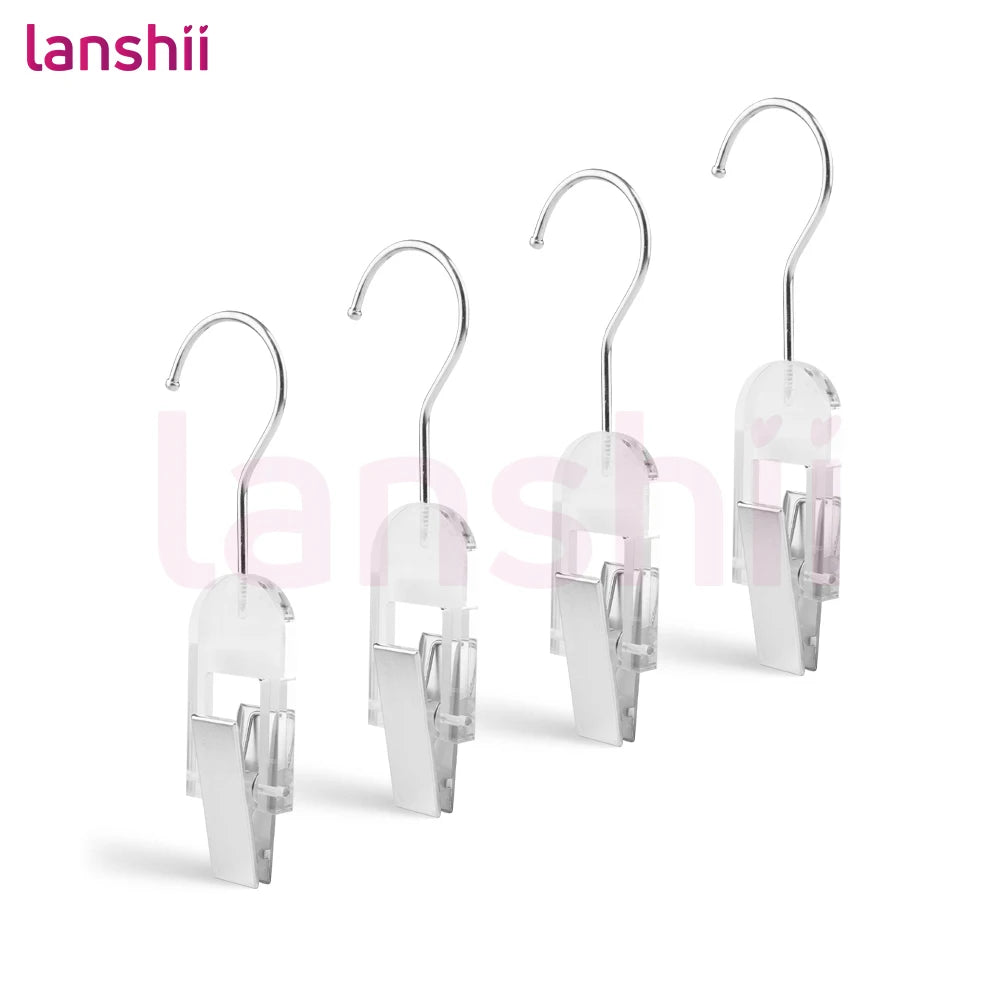 Lanshii Acrylic Hair Extension & Wig Clips – Durable Hangers for Salon & Home Hair Storage and Organization