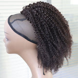 Virgin human hair drawstring ponytail with afro kinky curly texture for Black women