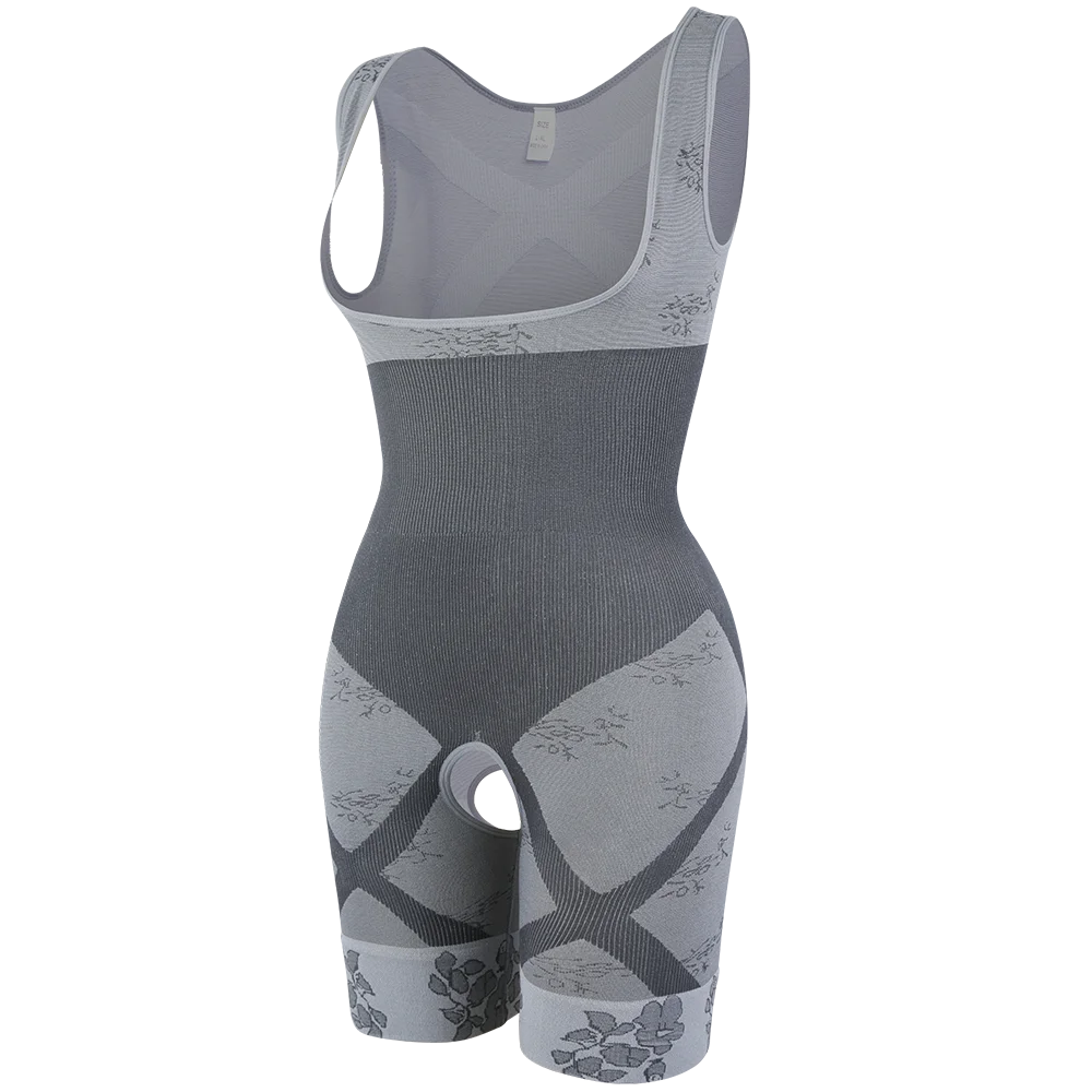 MISSMOLY women’s full-body shapewear bodysuit with open crotch and tummy control design