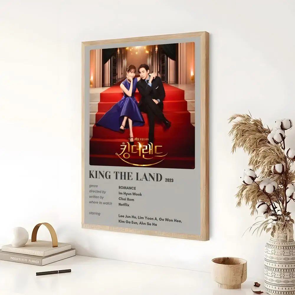 Korean TV King the Land poster, K-culture wall decor by HSF Marketplace