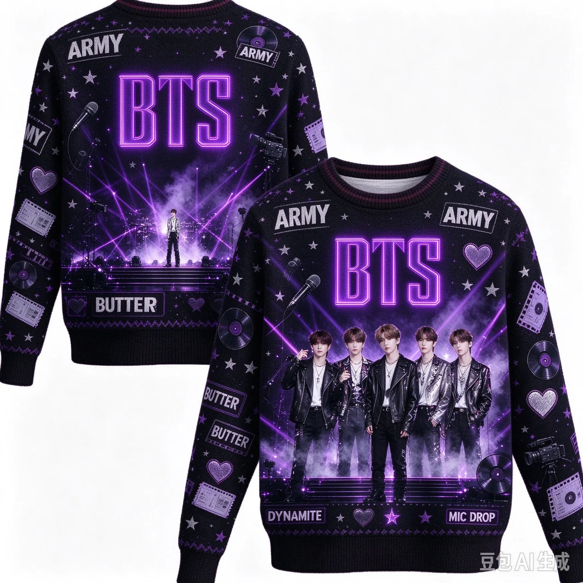 BTS Love Yourself ARMY sweatshirt, K-pop fan apparel by HSF Marketplace