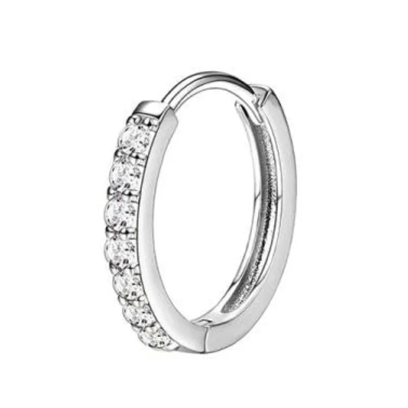 Bobisty surgical stainless steel flat back hoop earrings for sensitive ears, dainty cartilage jewelry for women