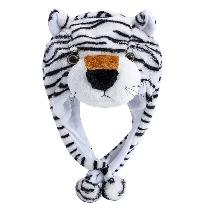 Unisex 3D animal-style plush winter hat with playful design for women and men, HSF Marketplace cap