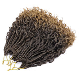 Goddess Box Braids Crochet Hair With Curly Ends 10 Inch Bohomian Box Braids Crochet Braids Synthetic Braiding Hair Extensions