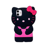 Hello Kitty bow 3D cartoon soft silicone phone case for iPhone by HSF Marketplace