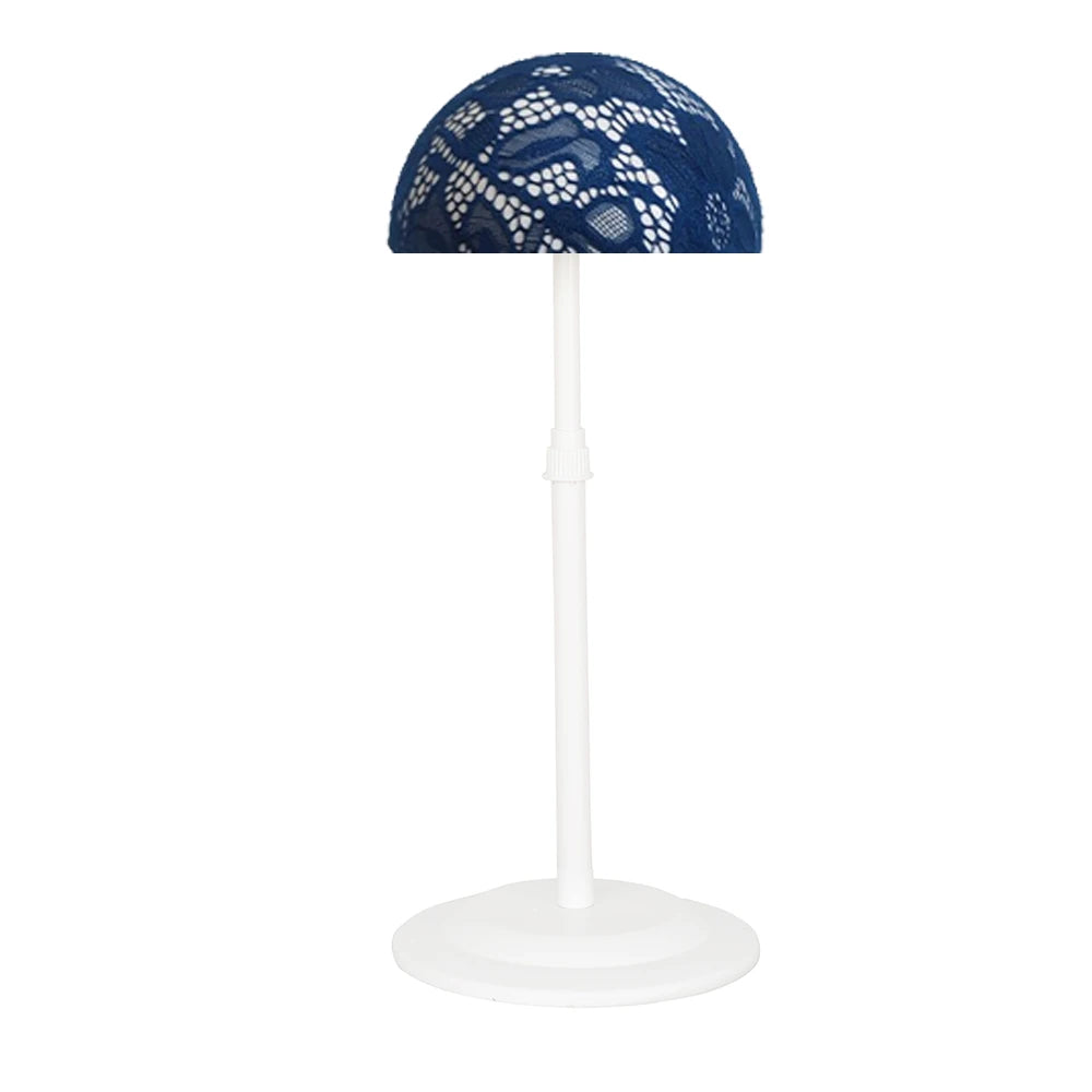 1PC Wig Stand Adjustable Height Portable Wig Holder Stands Non-Slip Wig Head Holders Sturdy Plastic Wig Head Stand