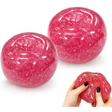 New Apple Slushie Squishy Fidget Toy Crunchy Moldable Non-Bounce Sensory Stress Reliever Medium Grip Strength Slow Rising Gift