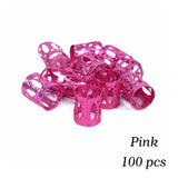 50-piece hollow-out hair rings for braiding and dreadlocks, hair styling accessories by HSF Marketplace