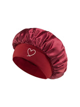 HSF Marketplace satin sleep bonnet for women with fashionable wide brim for hair protection