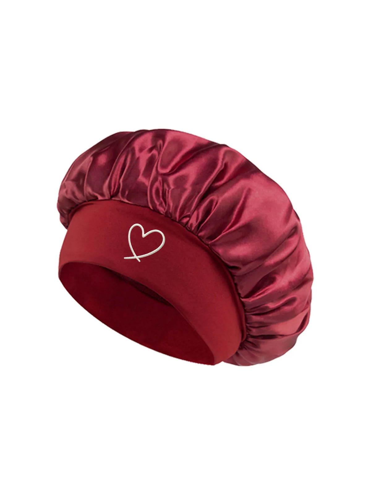 HSF Marketplace satin sleep bonnet for women with fashionable wide brim for hair protection