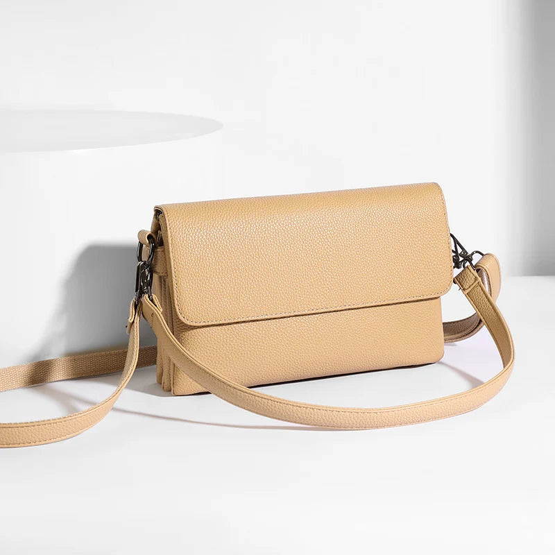 Genuine Leather Shoulder Crossbody Bags for Women Luxury Designer Women Bags Commuter Sac Elegant Ladies Handbags Messenger Bag
