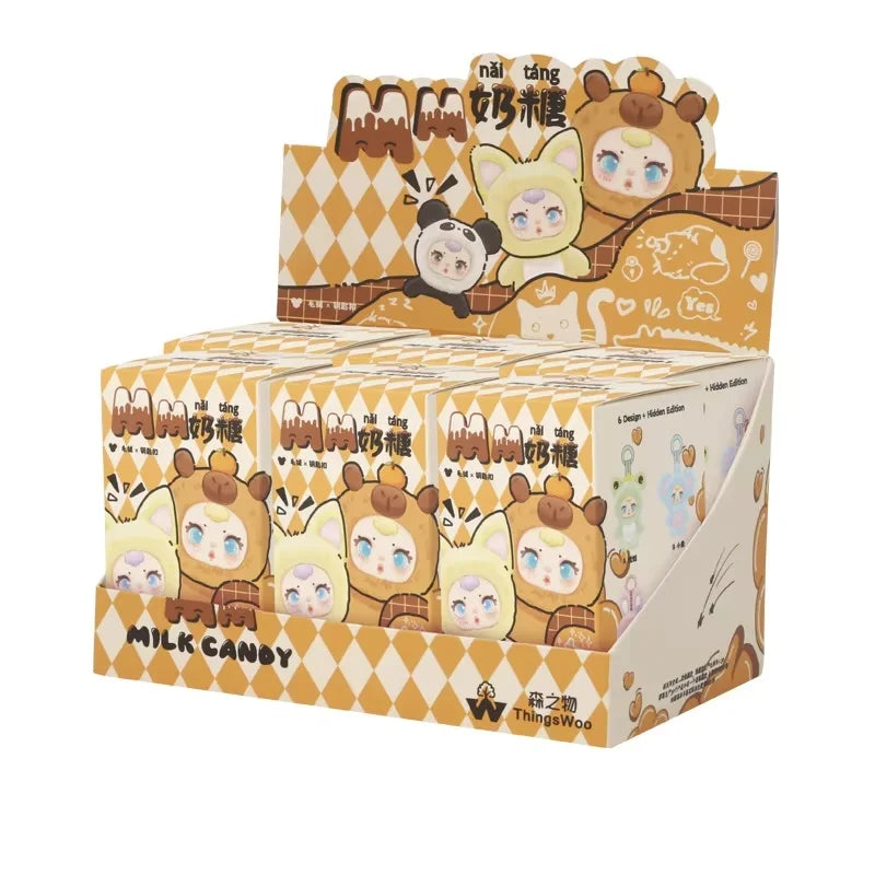 MM Milk Candy V1 vinyl plush mysterious blind box doll pendant for car keys or bag decoration