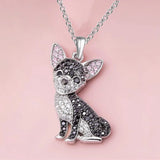 Cute beagle pendant necklace for dog lovers, elegant HSF Marketplace jewelry