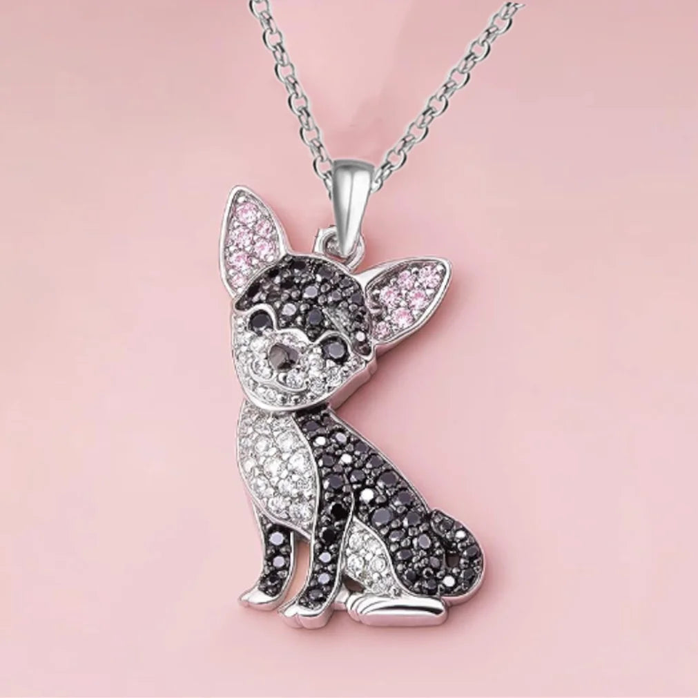 Cute beagle pendant necklace for dog lovers, elegant HSF Marketplace jewelry