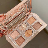 Flower Knows Sweetie Bear Collection 6-color eyeshadow palette with matte and shimmer powder shades