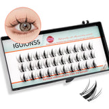 Lash Clusters DIY Individual Eyelash Extensions Natural Wispy Cluster Lashes C D Curl Multi Style At Home IGUIONSS