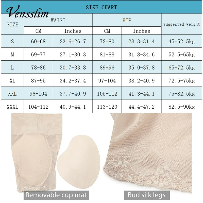 Women's padded butt and hip enhancer briefs, seamless boyshort body shaper shapewear underwear