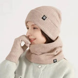Unisex winter warm hat, gloves and scarf set in soft cashmere knit by HSF Marketplace