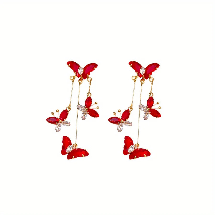 Bohemian rose flower earrings by HSF Marketplace, featuring elegant floral details for daily wear