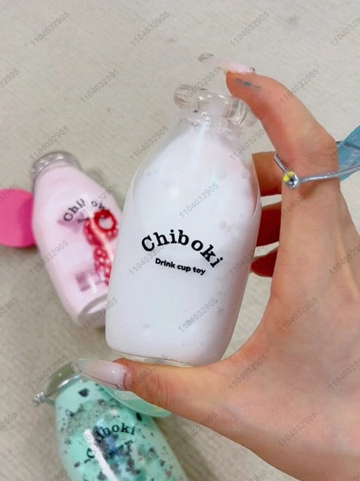 Marble Soda Bottle Stress Ball Watery Milk Bottle Portable Squishy ASMR ADHD Anti Stress Classroom Recess Fidget Toys for Adults