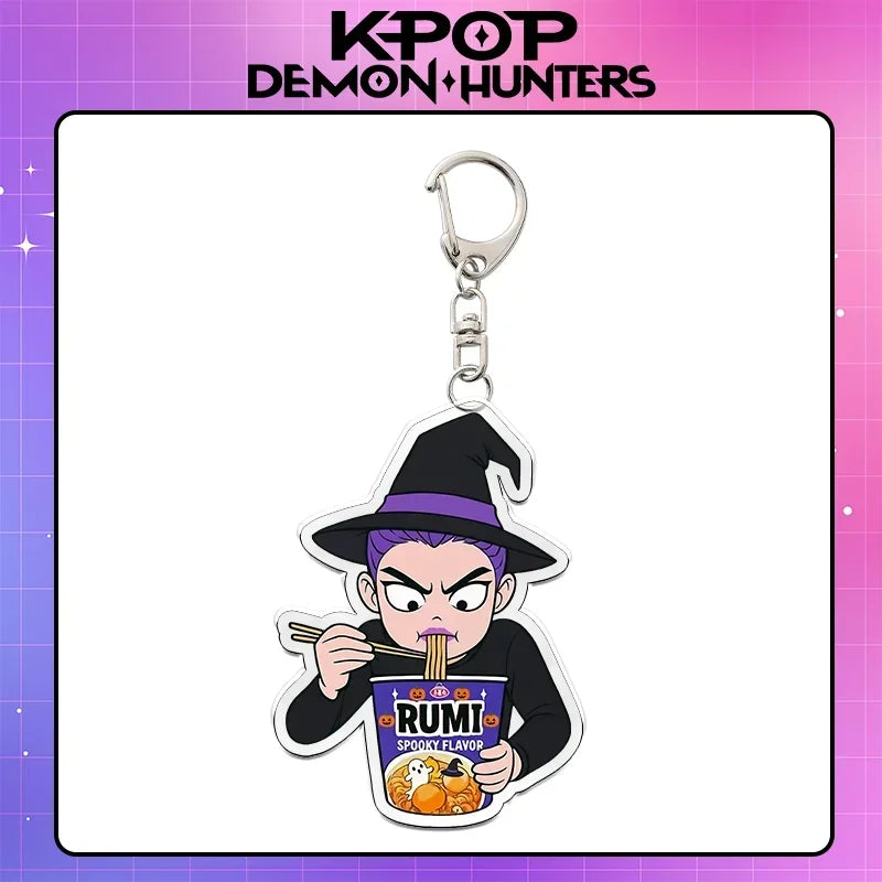 Kpop Demon Hunters acrylic keychain, anime-inspired K-culture accessory by HSF Marketplace
