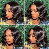 Bob Wig Human Hair 13x6 HD Lace Frontal Wigs Brazilian 13x4 Transparent Lace Front Wigs For Women Natural Short Bob Wigs