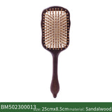 Detangling Hair Brush Women Custom Name Sandalwood HairBrush Wide Tooth Paddle Hairbrush Wood Comb for Hair Massage Scalp Brush