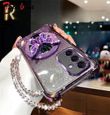 Butterfly mirror crystal bracelet case for Samsung Galaxy A Series by HSF Marketplace