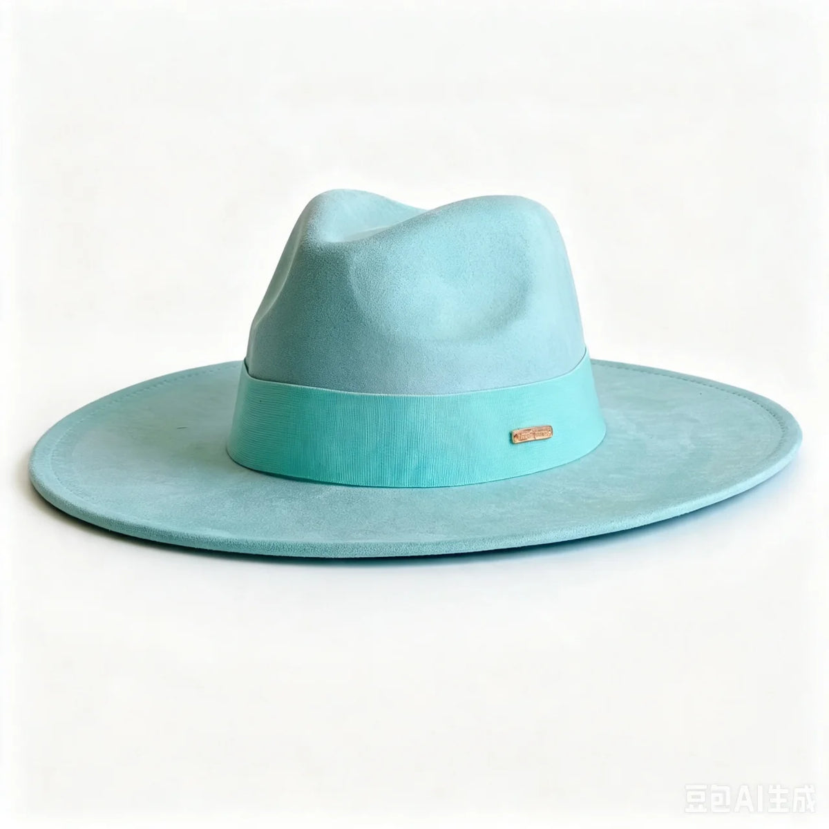 Women's suede wide brim fedora hat by HSF Marketplace, autumn winter felt church hat in classic style