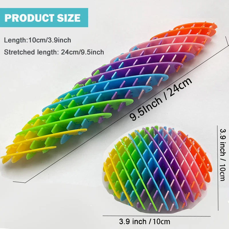 Fidget Worm Toy Stretchable Elastic Mesh Stress Relief Toys for Kids&Adults 3D Telescopic Decompression Sensory Toys Party Gifts