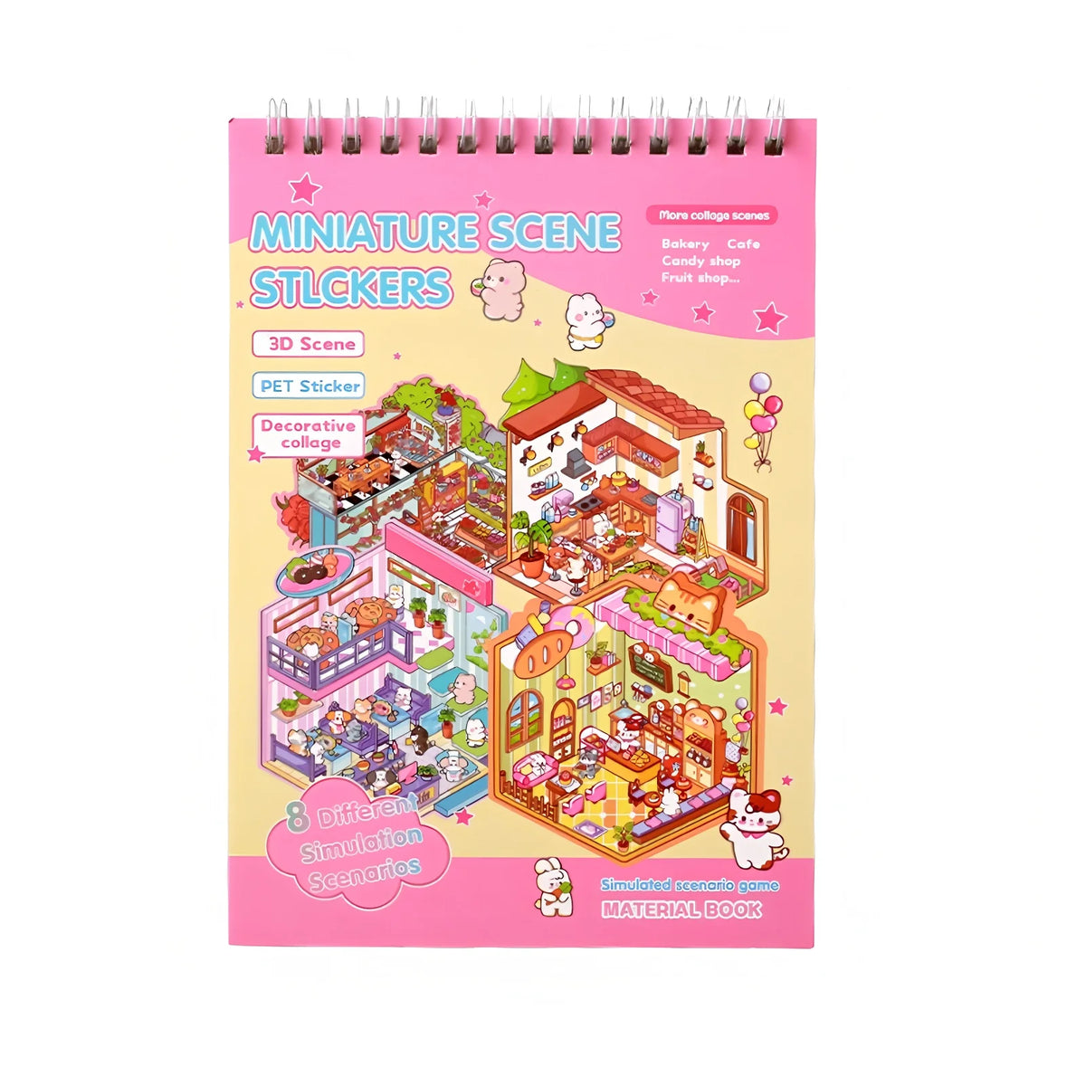 3D scenes stickers book by HSF Marketplace for creative kids’ room decoration