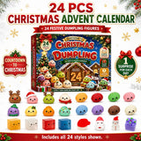 Christmas dumpling squishy advent calendar 2026 mystery box with 24-day countdown sensory fidget toys by HSF Marketplace