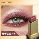 Set of six two-color push-pull eye shadow sticks by HSF Marketplace, waterproof, sweat-proof, with eye highlight and stacking design.