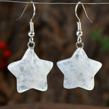 Bohemian colorful natural stone waterdrop earrings for women by HSF Marketplace