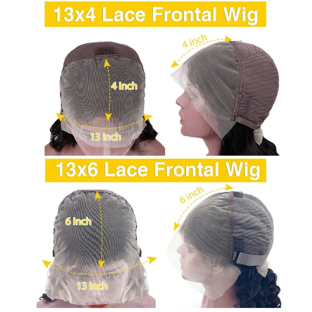 Honey blonde body wave human hair wig with 13x6 lace front by HSF Marketplace
