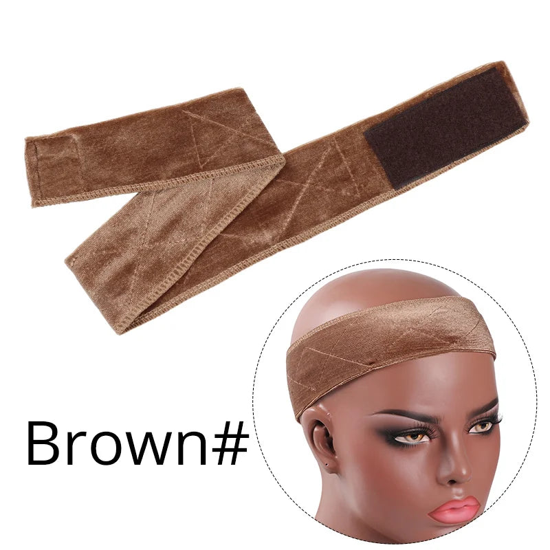 Non-slip velvet wig grip headband for women, adjustable comfort hair styling tool by HSF Marketplace