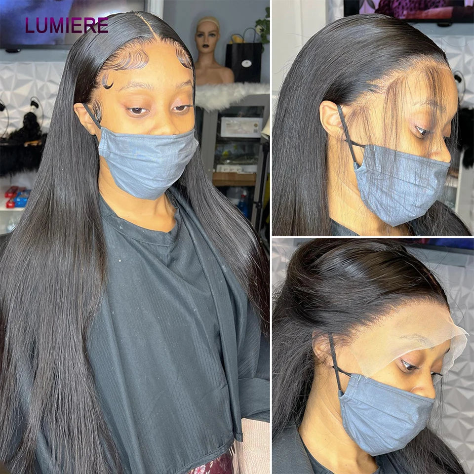 18A Bone Straight Human Hair Bundles With Closure HD Transparent Deep Curly Hair Weave Bundles With Frontal Closure Hair Extensi