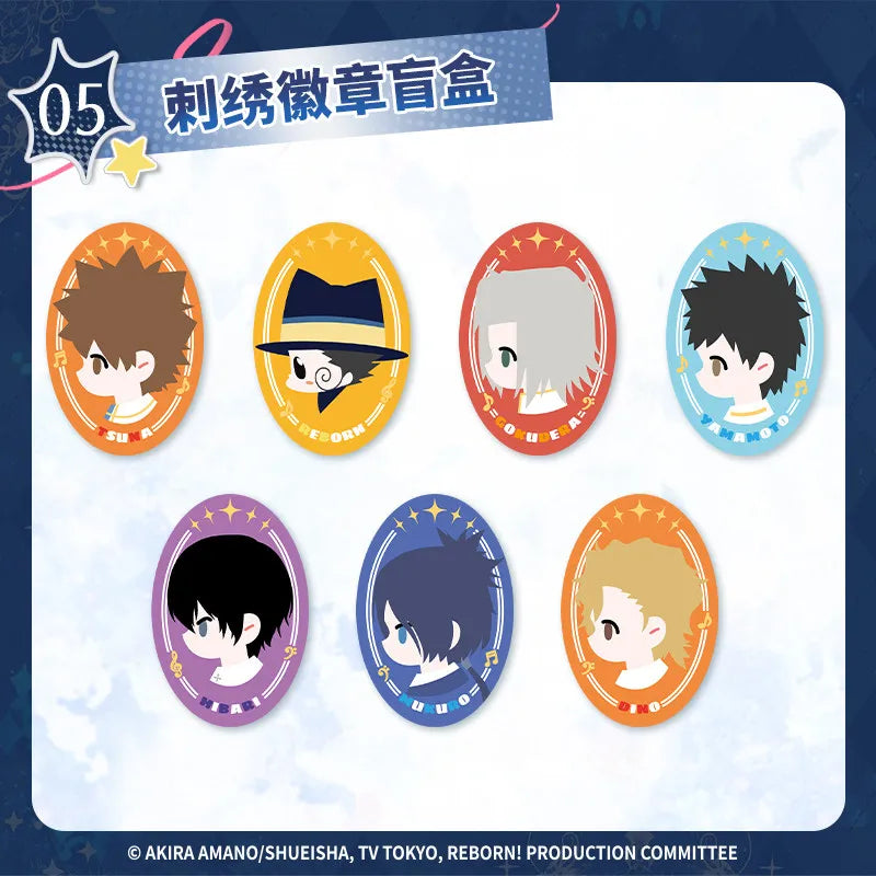 JIKASHE Katekyo Hitman Reborn badge stand plush blind box collectible figure set by HSF Marketplace