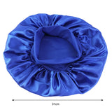 Satin wide brim nightcap with elastic band for comfortable sleep by HSF Marketplace