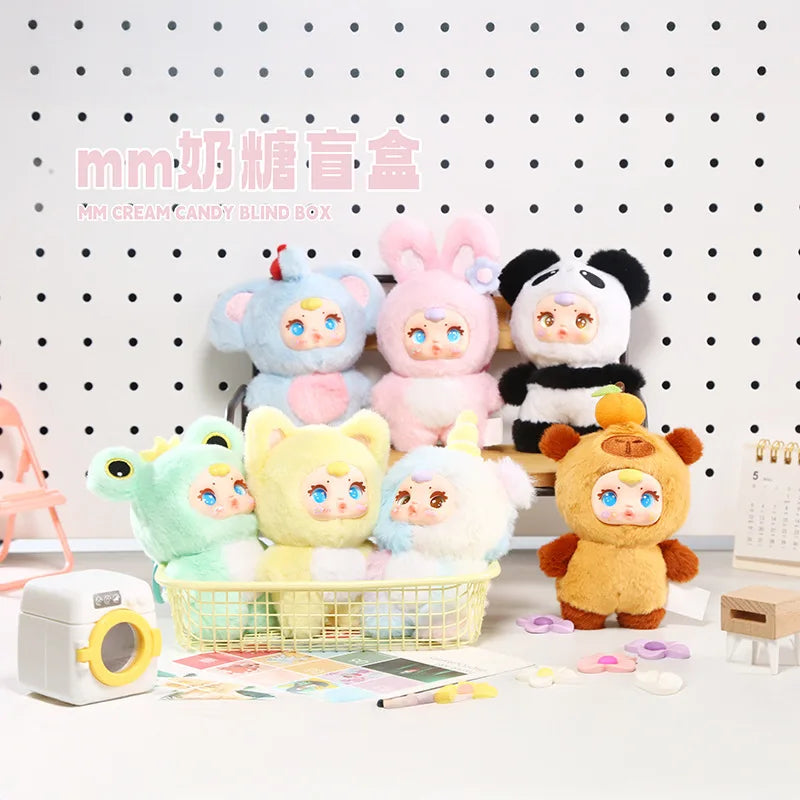 MM Milk Candy V1 vinyl plush blind box doll pendant for car keys or bag decoration