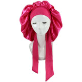 Satin sleep cap for hair care by HSF Marketplace, soft stylish nightwear bonnet for protecting hair while sleeping