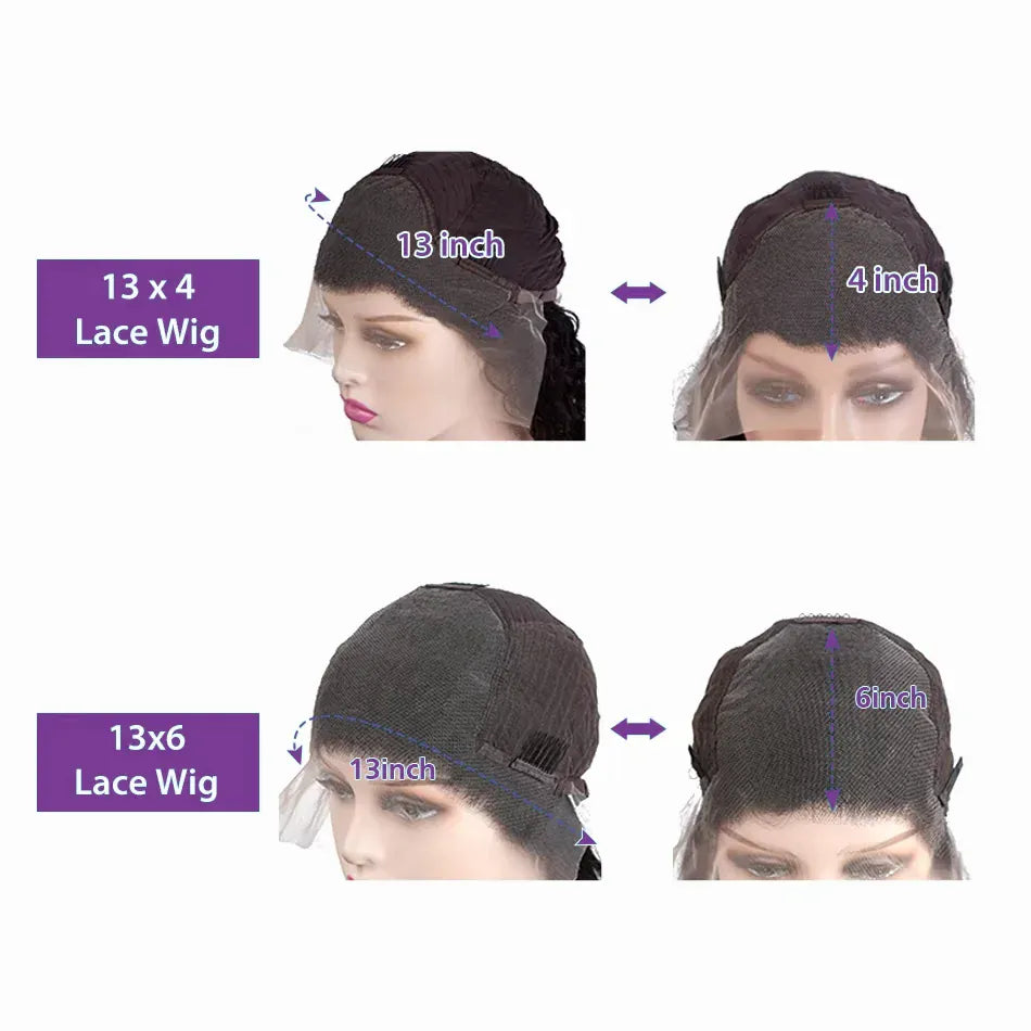 30 38 inch 13x6 HD Body Wave Lace Front Human Hair Wigs Brazilian Water Wave 13x4 Lace Frontal Wig Body Wave Wig For Women